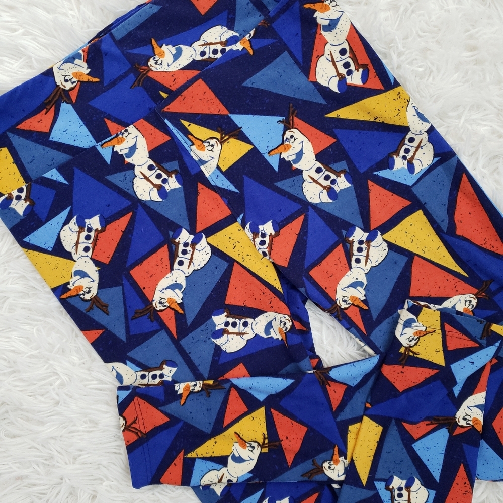 Disney Frozen LuLaRoe Olaf Leggings  fits 2-10
